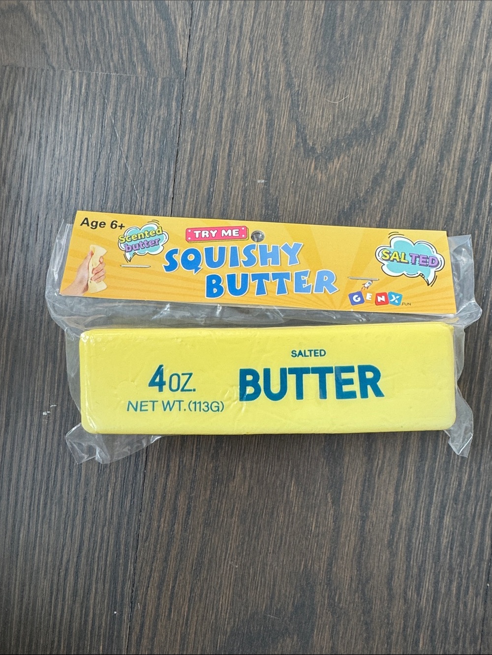 Squishy Butter Toy - Yellow Salted Butter Scented Squish